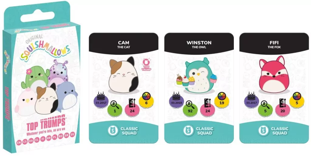Top trumps Squishmallows - wersja kartonik - tantis.pl