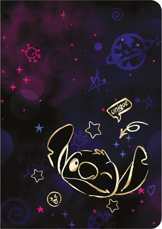 Zeszyt A5 60k.linia Disney Gold Stitch wzór 2 - tantis.pl