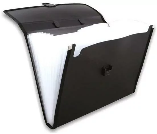 Penmate. Aktówka 12 przegródek PP-4302 czarna - tantis.pl
