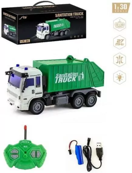 Śmieciarka R/C + ładowarka + św/dź pak - tantis.pl