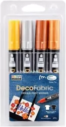 Markery do dekorowania tekstyliów 4 kolory