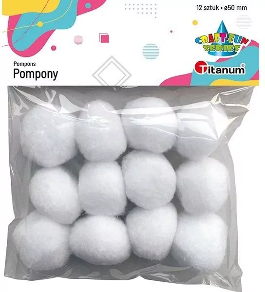 Pompony białe - tantis.pl