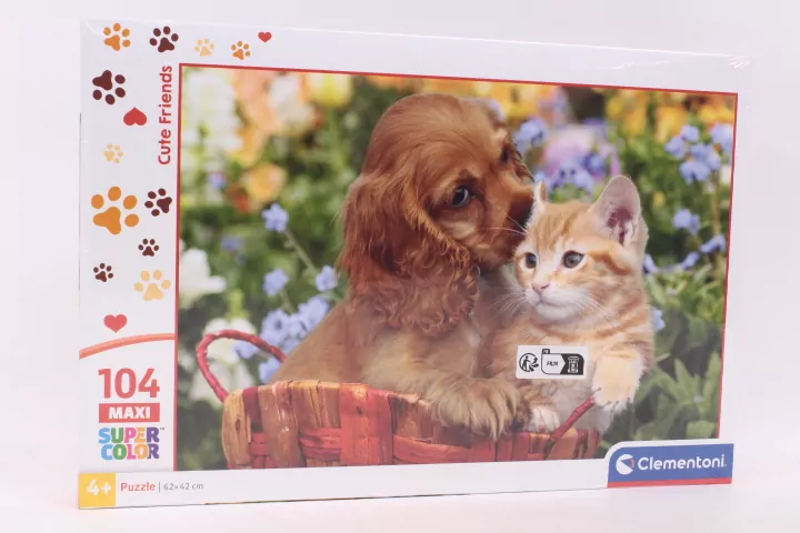 Puzzle 104 Maxi Super Kolor Cute Friends - tantis.pl