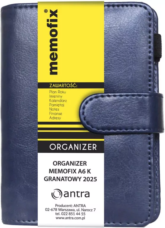 Organizer Memofix 2026 A6 K granat - tantis.pl