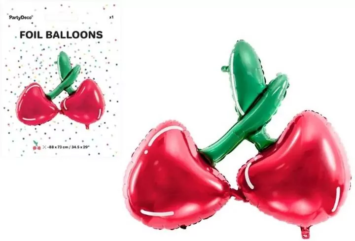 Balon foliowy Wiśnie 88x73cm - tantis.pl