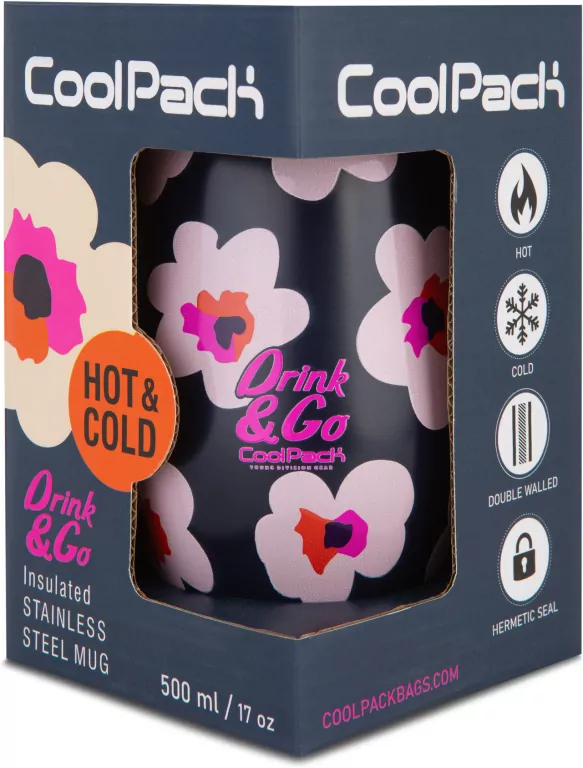 Kubek termiczny 500 ml Coolpack Coffee Mug Miss Flores Nina - tantis.pl