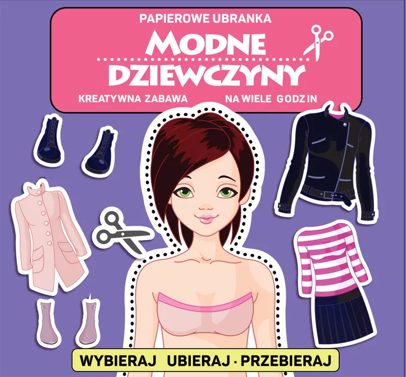 Papierowe ubranka. Modne dziewczyny - tantis.pl