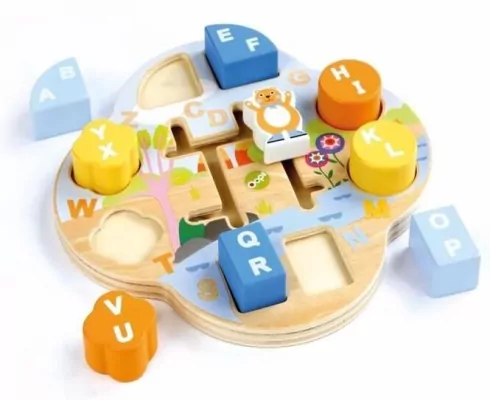 Tablica kształtów Alfabet Miś