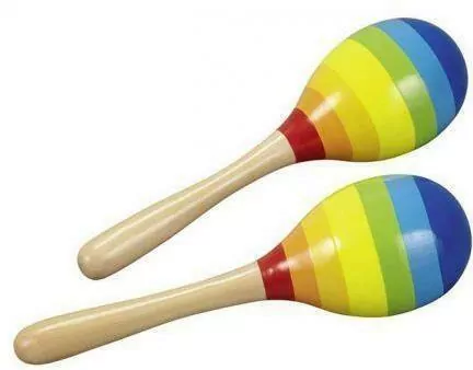 Kolorowe marakasy 2 szt - tantis.pl