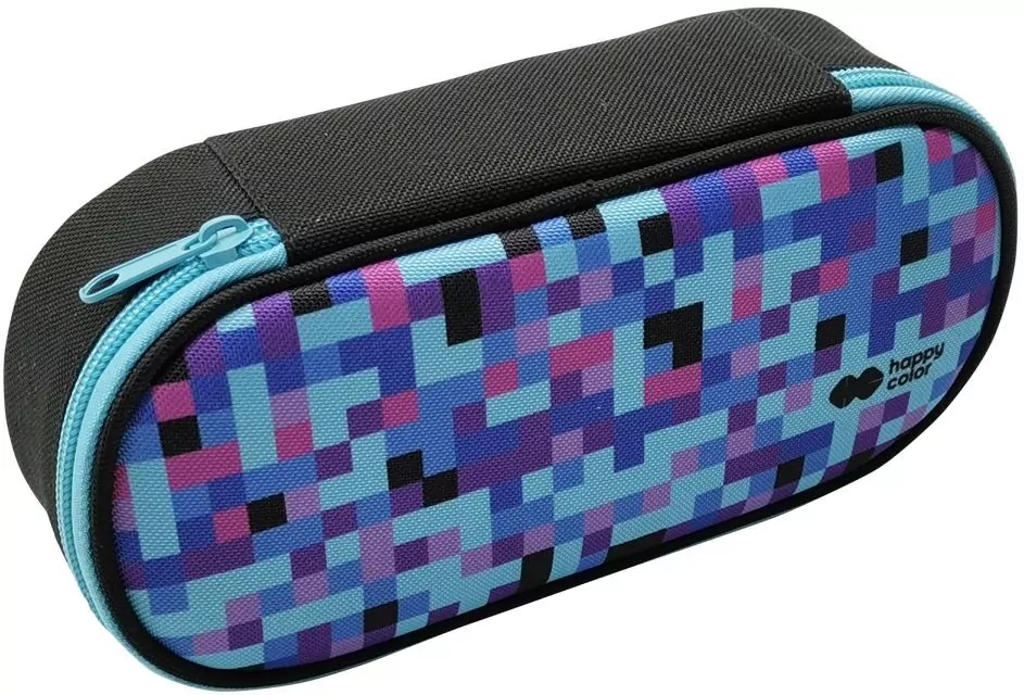 Piórnik saszetka Pixi blue owalny z zamkiem - tantis.pl