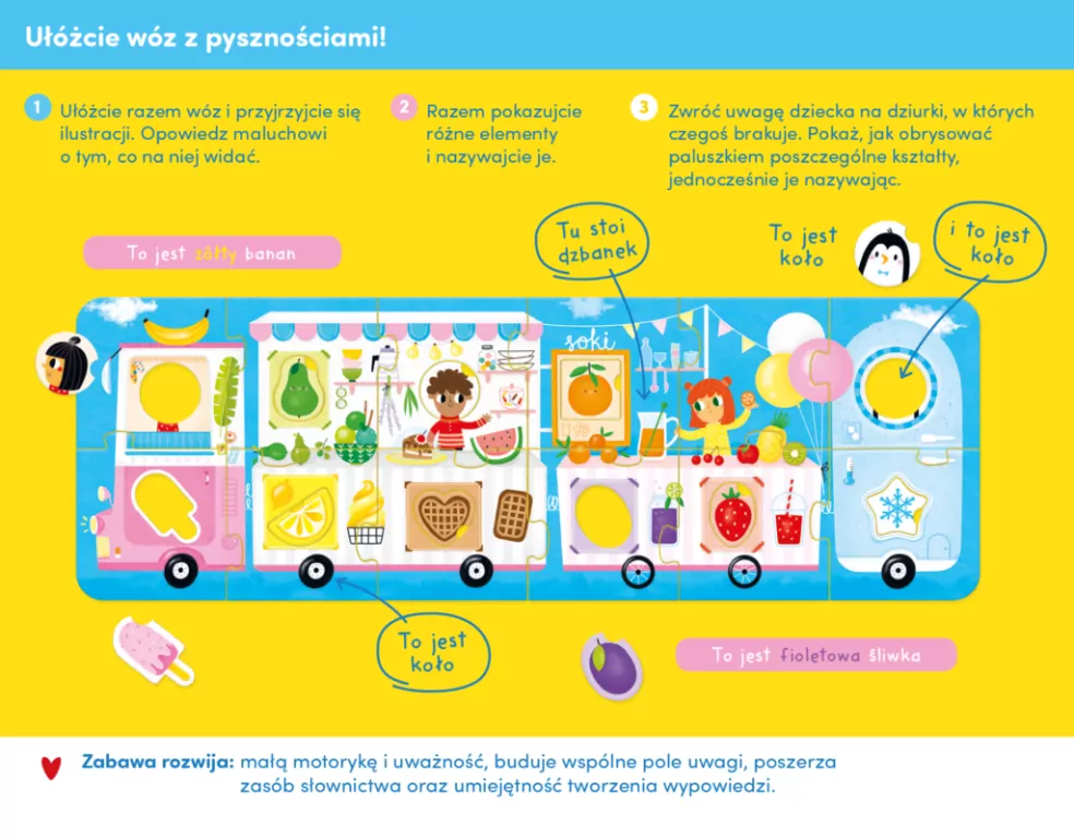 CzuCzu. Puzzle z dziurką. Lody! Lody!  2+ - tantis.pl