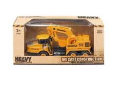 Pojazd budowlany: koparka metalowa