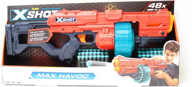 Zuru X-Shot. Wyrzutnia Excel Max Havoc, 48 strzałek - tantis.pl