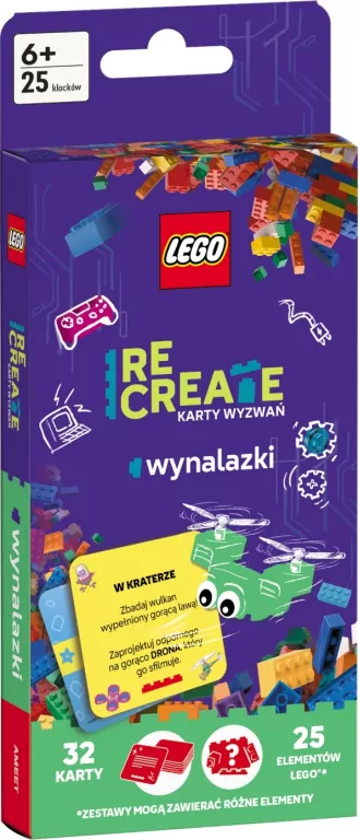 Lego Recreate. Karty Wyzwań. Wynalazki - tantis.pl