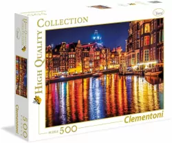 Puzzle 500. High Quality Collection. Amsterdam nocą
