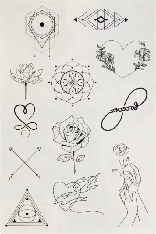 Tatuaż Linear - tantis.pl