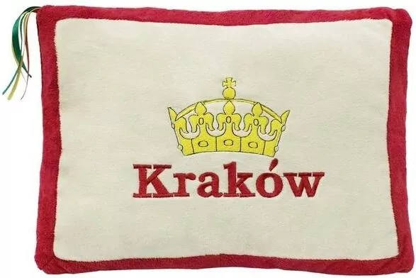 Poduszka Kraków czerwona 34x24cm - tantis.pl