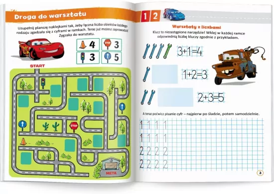 Literatura - Liczymy w warsztacie. Disney uczy. Auta