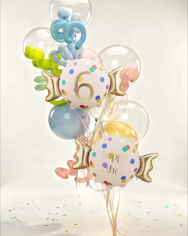 Balon foliowy Cukierek 6 61x37cm - tantis.pl