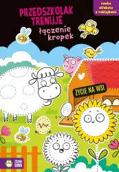 Życie na wsi. Przedszkolak trenuje łączenie kropek