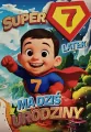 Karnet Urodziny 7 chłopiec - Superbohater - tantis.pl