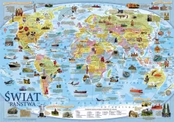 Mappuzzle Junior - świat mapa polityczna - plakat