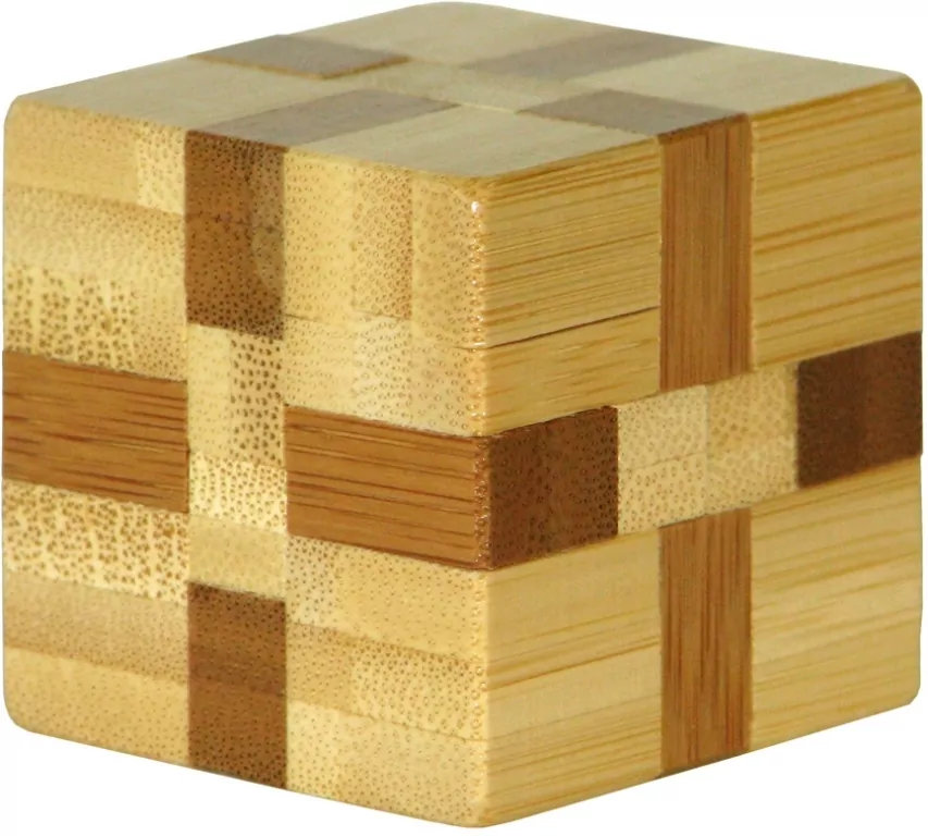 Łamigłówka 3D Bamboo Cube poziom 3/4 - tantis.pl