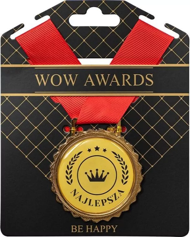Medal prezentowy z napisem Najlepsza - tantis.pl