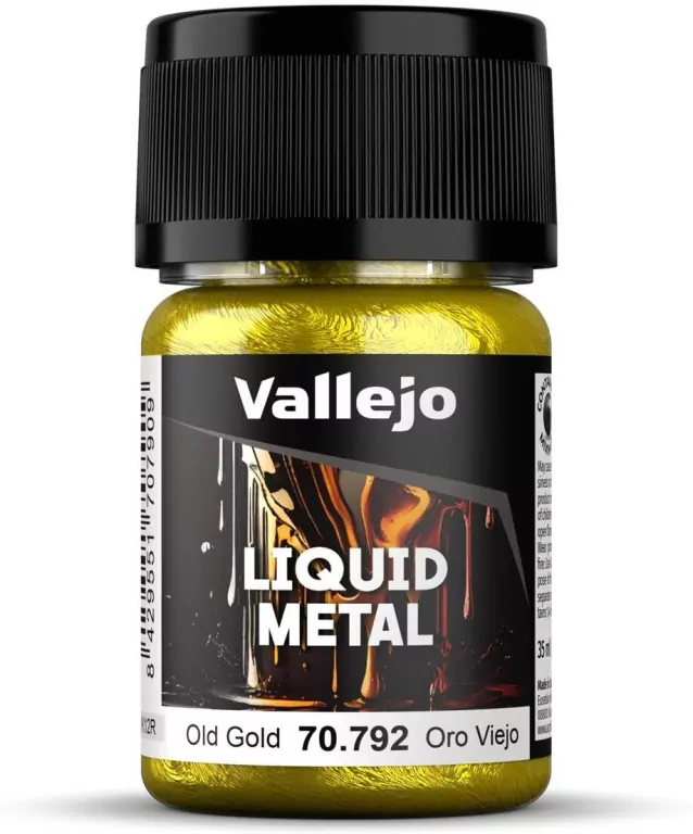 Vallejo: 70.792 - Liquid Metal - Old Gold (35 ml) - tantis.pl