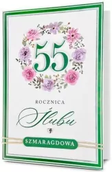 Karnet Rocznica ślubu 55