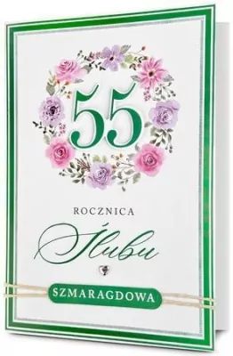 Karnet Rocznica ślubu 55
