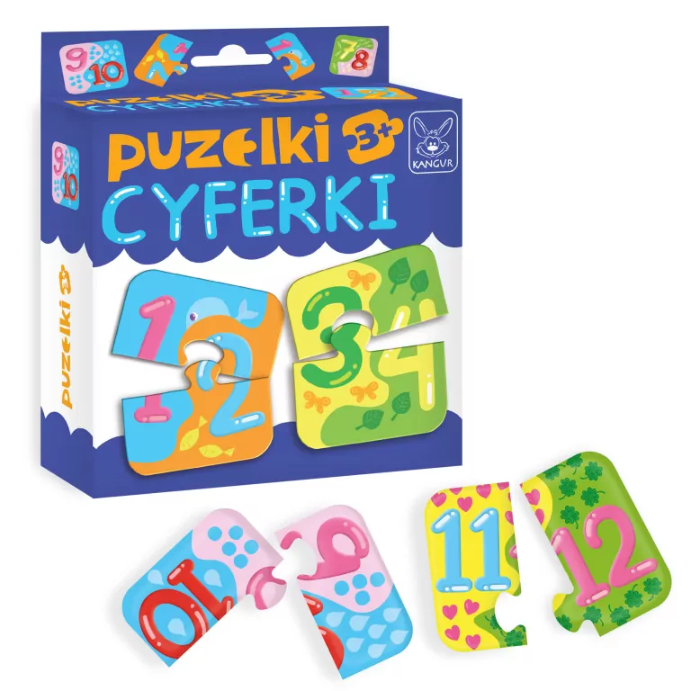 Puzzelki Cyferki 3+ - tantis.pl