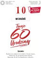 Karnet Urodziny 60 wymienne cyfry - tantis.pl