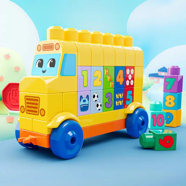 Mega Bloks Autobus Buduj i licz Pojazd i klocki - tantis.pl