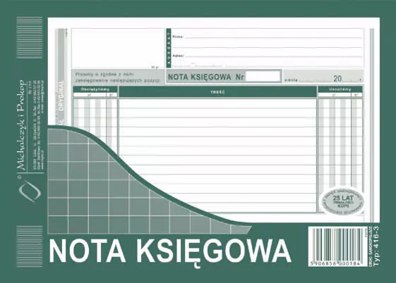 Nota księgowa 416-3 - tantis.pl