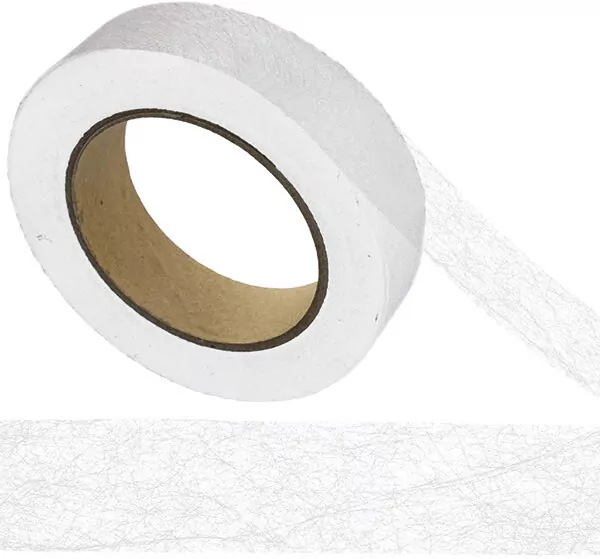 Taśma termiczna tkaninowa 12mm 25m biała - tantis.pl