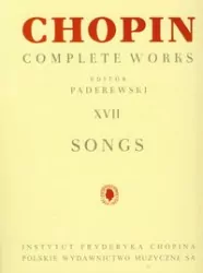Chopin Complete Works XVII Pieśni PWM