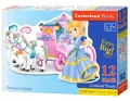 Puzzle 12 Maxi. Princess Carriage. Karoca księżniczki - tantis.pl