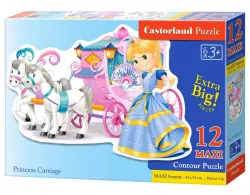 Puzzle 12 Maxi. Princess Carriage. Karoca księżniczki