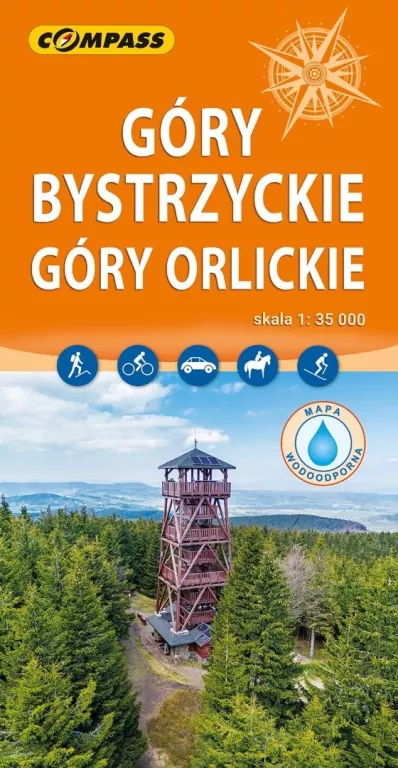 Mapa tur. - Góry Bystrzyckie, Góry Orlickie lam. - tantis.pl