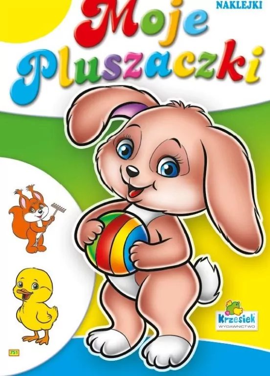 Moje pluszaczki. Kolorowanka z naklejkami - tantis.pl