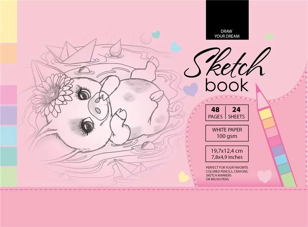 Sketchbook. Szkicownik 48 kartek. 197 x 124 mm - tantis.pl