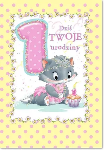 Kartka okolicznościowa: Urodziny Roczek - tantis.pl