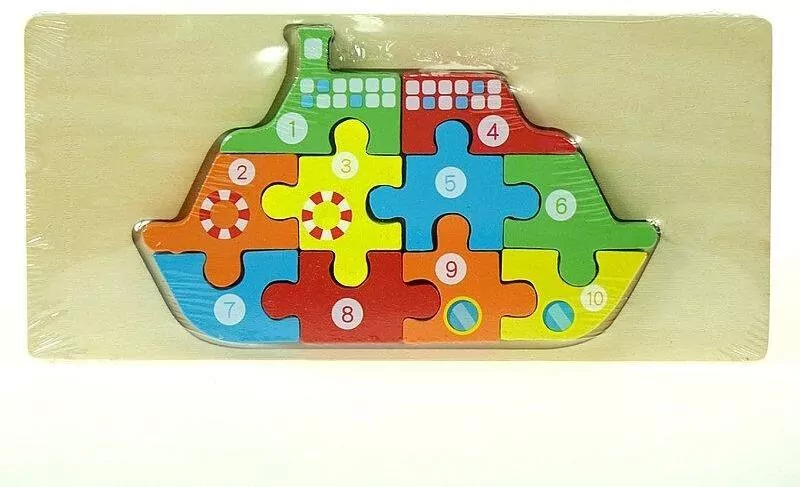 Puzzle drewniane Statek - tantis.pl