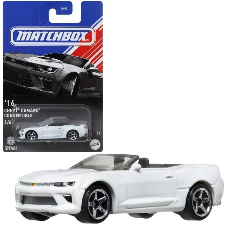 Matchbox Samochód 16 Chevy Camaro Convertible - tantis.pl
