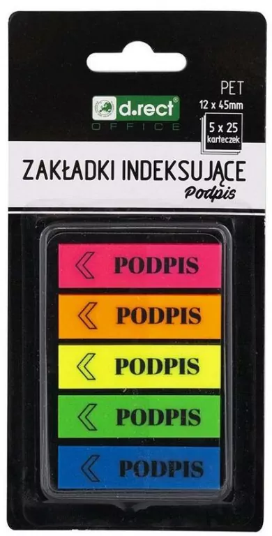 Zakładki indeksujące, podpis - tantis.pl