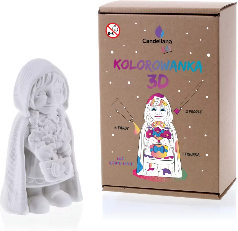 Figurka do pomalowania. Czerwony Kapturek - tantis.pl