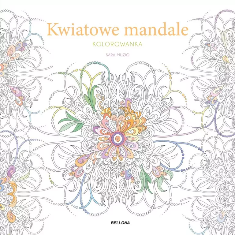 Kwiatowe mandale (kolorowanka) - tantis.pl