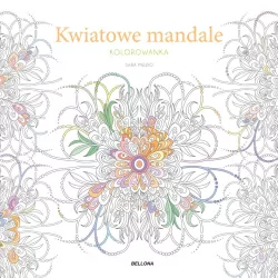 Kwiatowe mandale (kolorowanka)