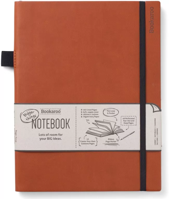 Bookaroo. Notatnik Journal duży, brązowy - tantis.pl